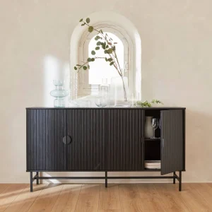 sweeek - Dressoir, bazalt, l 157,5 x b 39 x h 83cm