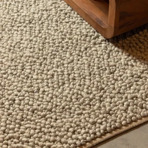 WOOOD Vloerkleed Veld Wol, 160 x 230cm - Naturel