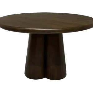 Livingfurn Ronde Eettafel Clubs Mangohout, 130cm - Bruin