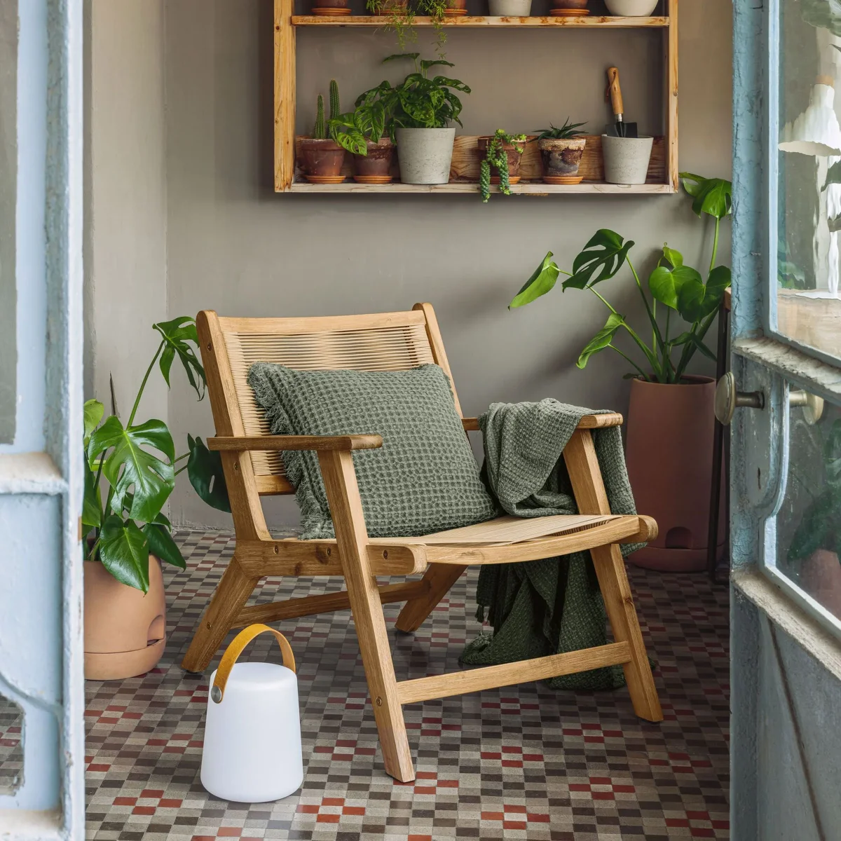 Kave Home Fauteuil Geralda Acaciahout - Afbeelding 2
