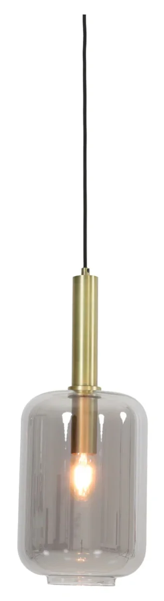 Light & Living Hanglamp Lekar 1-lamps - Antiek Brons/Smoke - Afbeelding 2