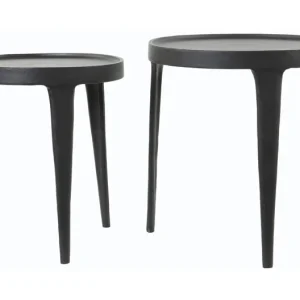 Light & Living Bijzettafel Tobias Set van 2 stuks - Rond