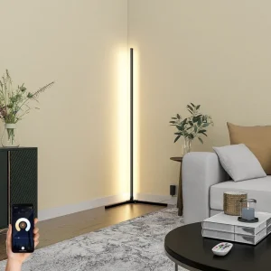 Smart vloerlamp incl. LED RGB en dimbaar in kelvin - Saar