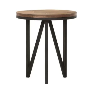 DTP Home Bijzettafel Odeon Teakhout, 40cm - Bruin - Rond