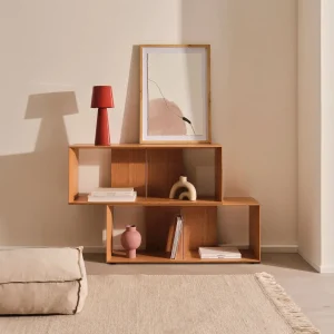 Kave Home Modulair Wandrek Litto Eiken, 76 x 101 cm - Naturel